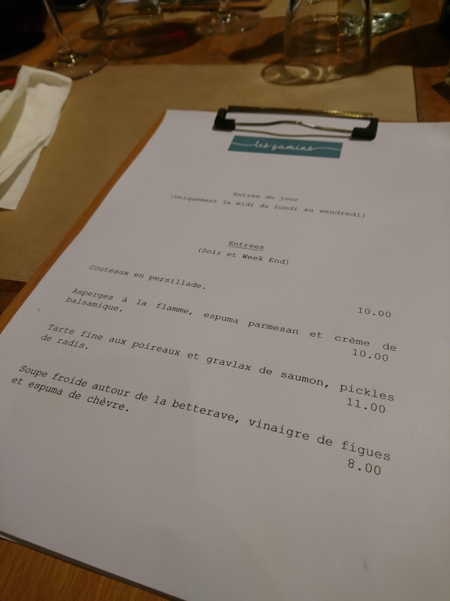 Menu Les Gamins-4
